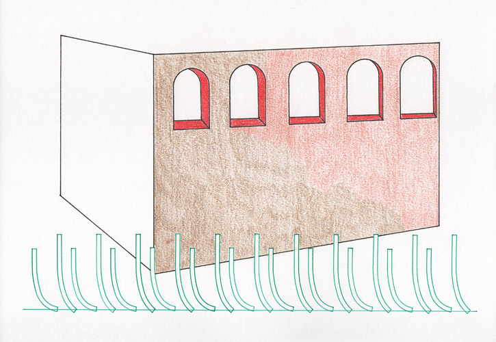 Drawing with a ruler - Pompidou
