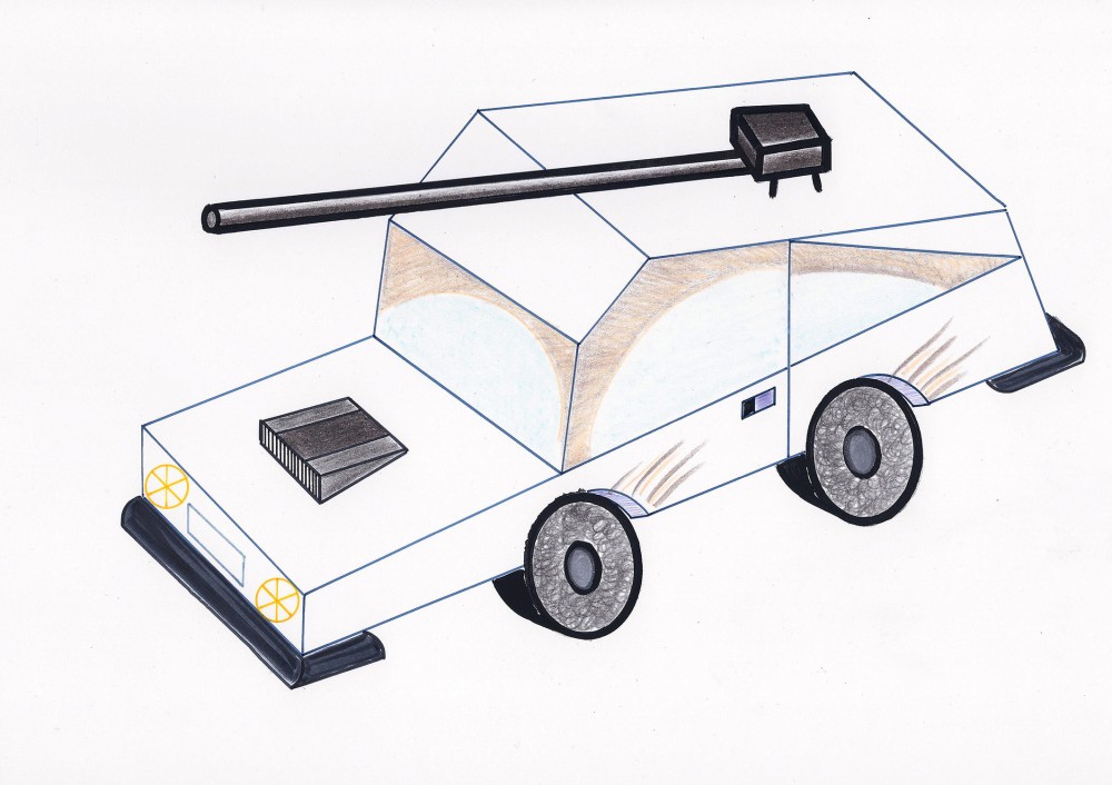 Les dessins à la règle - DIY War Cars